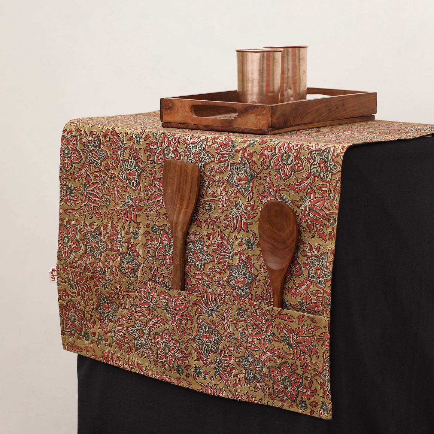 Handmade Fridge Top Cover with Multiple Pockets 02