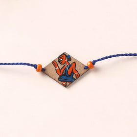 Pattachitra Handpainted Wooden Rakhi  75