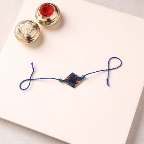 Pattachitra Handpainted Wooden Rakhi  76