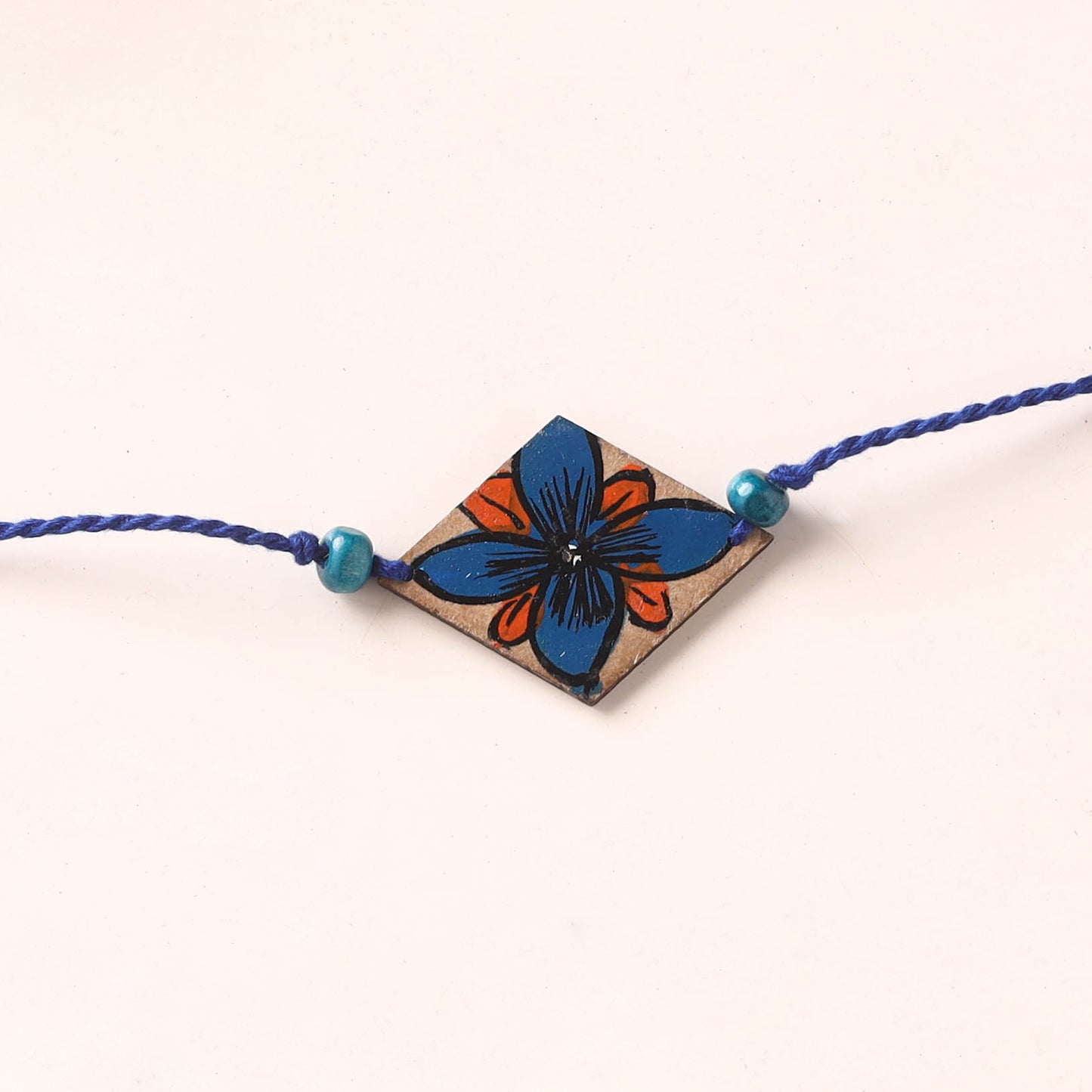 Pattachitra Handpainted Wooden Rakhi  76