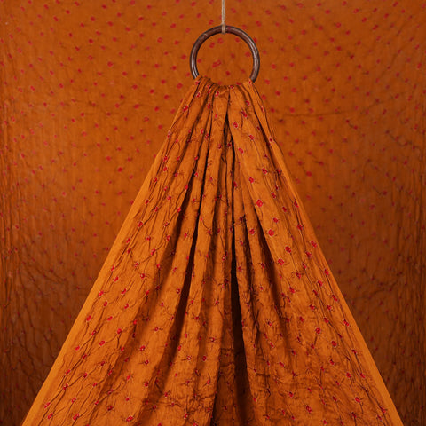 Modal Silk Kutch Bandhani Tie-Dye Fabric 09