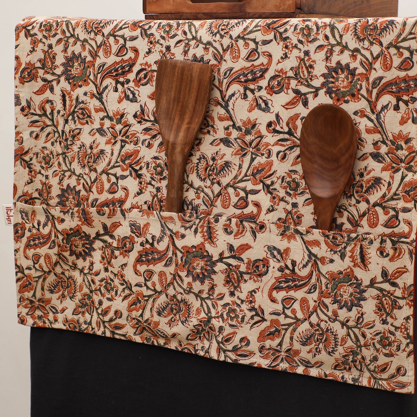 Handmade Fridge Top Cover with Multiple Pockets 04