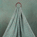 Green - modal silk kutch bandhani tie-dye fabric 11