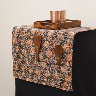 Handmade Fridge Top Cover with Multiple Pockets 05