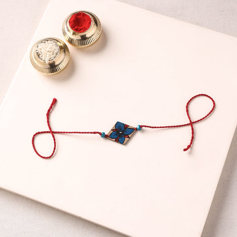Pattachitra Handpainted Wooden Rakhi  78