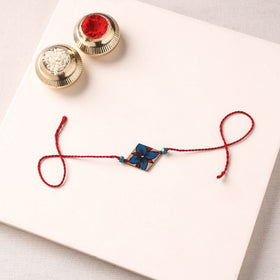 Pattachitra Handpainted Wooden Rakhi  78