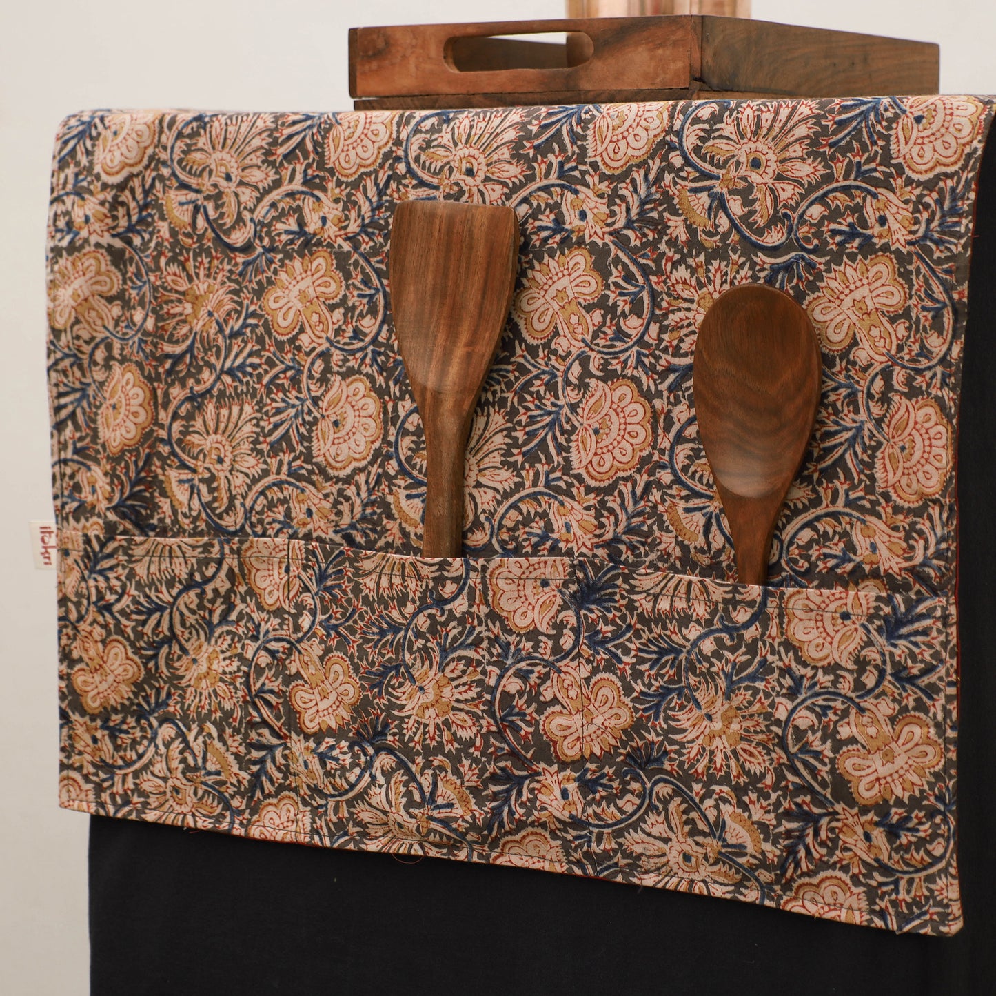 Handmade Fridge Top Cover with Multiple Pockets 05