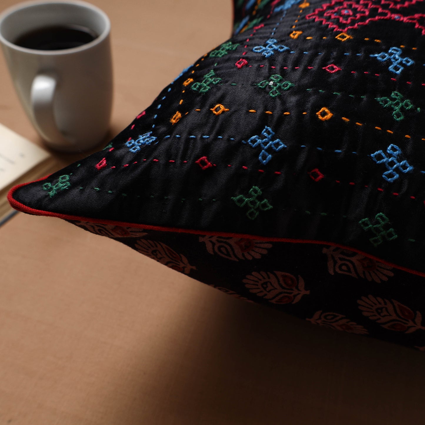 Kutch Hand Embroidery Cushion Cover (16 x 16 in) 18