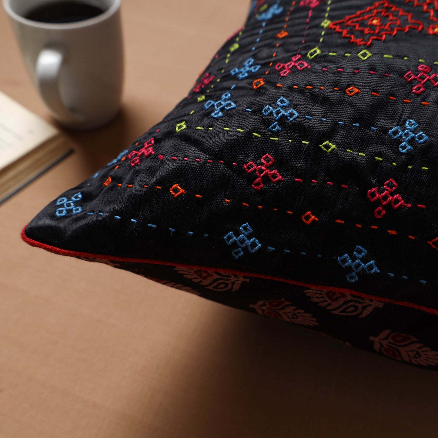 Kutch Hand Embroidery Cushion Cover (16 x 16 in) 20