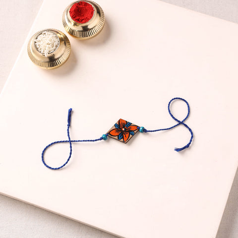 Pattachitra Handpainted Wooden Rakhi  85