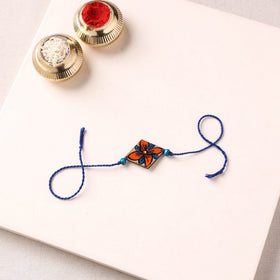 Pattachitra Handpainted Wooden Rakhi  85