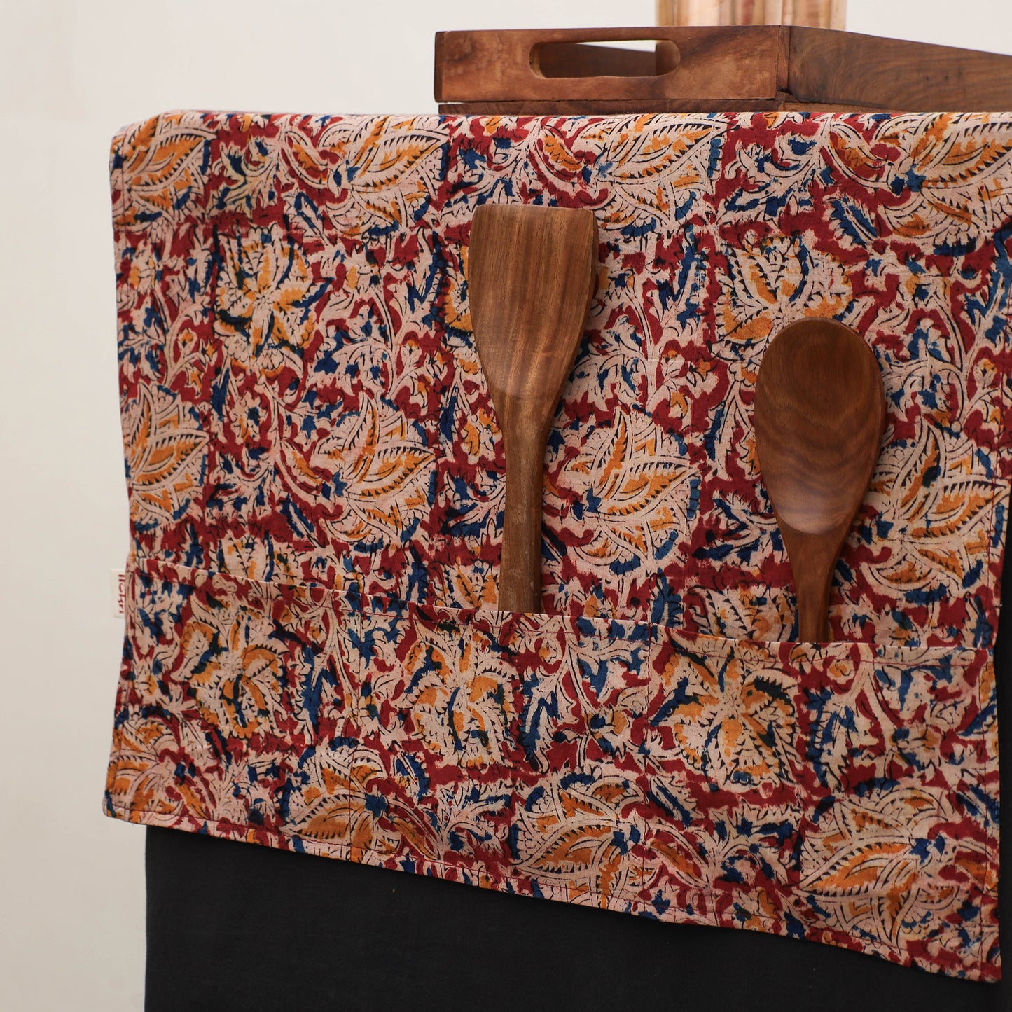 Handmade Fridge Top Cover with Multiple Pockets 09