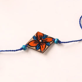 Pattachitra Handpainted Wooden Rakhi  85