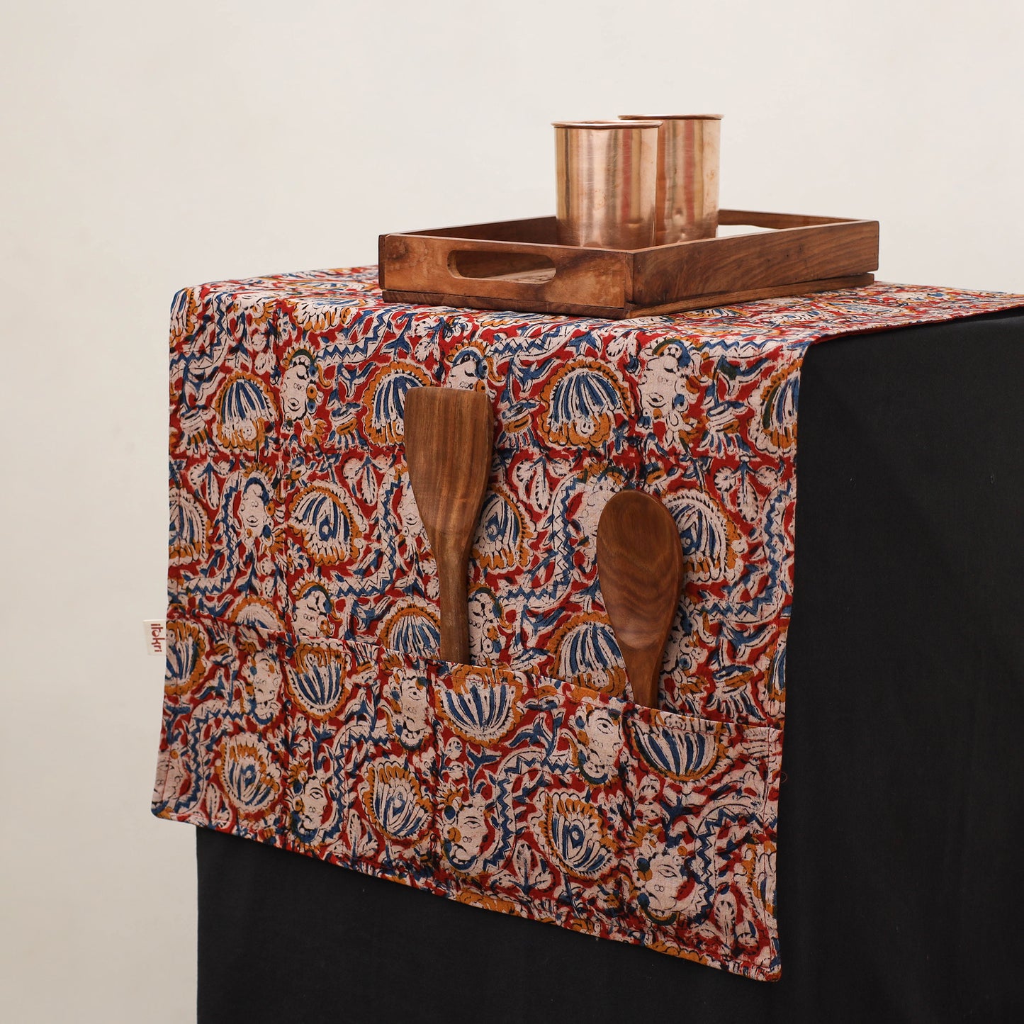 Handmade Fridge Top Cover with Multiple Pockets 10