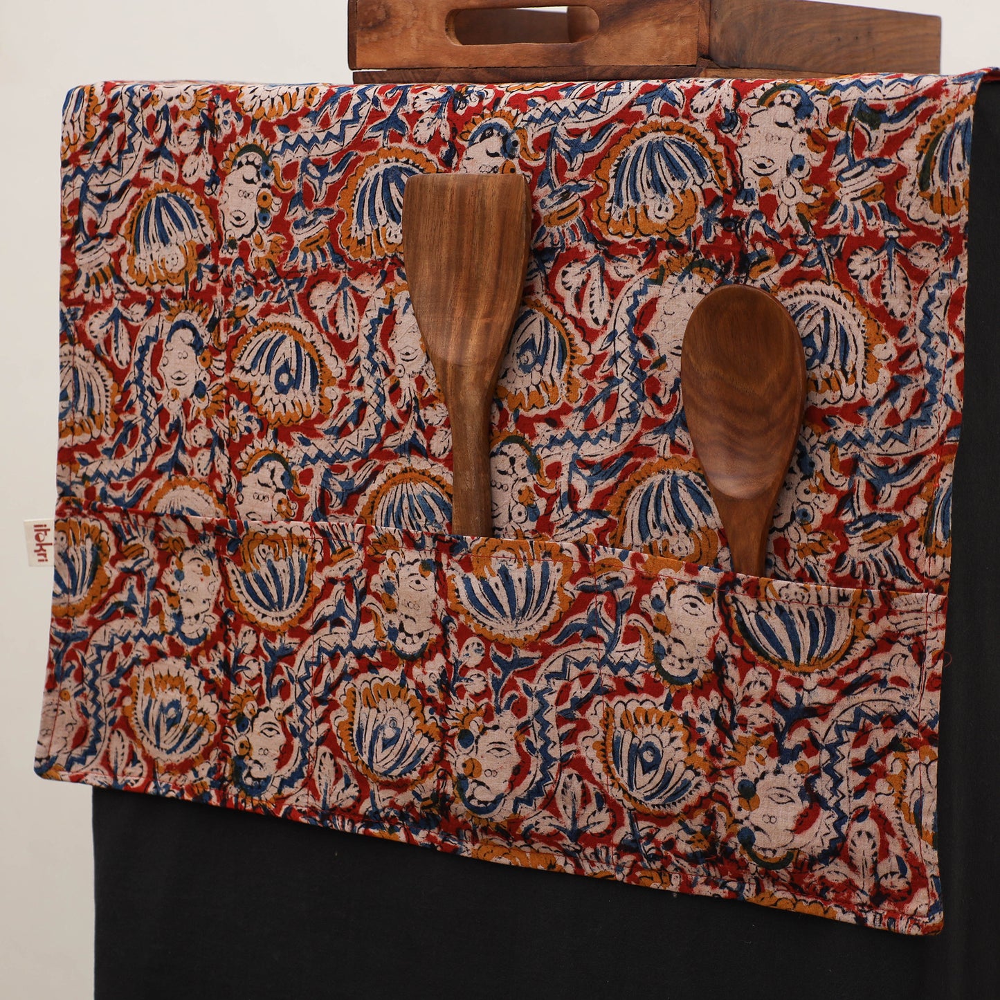 Handmade Fridge Top Cover with Multiple Pockets 10