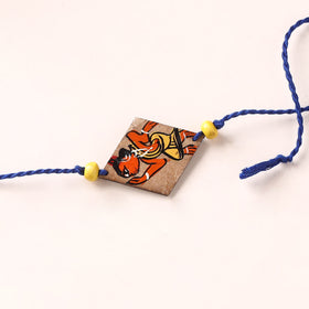 Pattachitra Handpainted Wooden Rakhi  86
