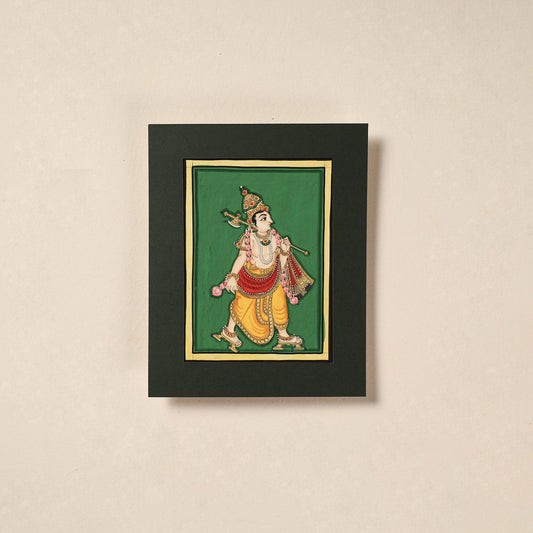 Parashuram Avatar - Traditional Mysore Painting by JS Sridhar Rao (10 x 8 in)