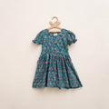 Pure Cotton Girls Frock Dress in Sanganeri Floral Prints (3-4 Years) 03