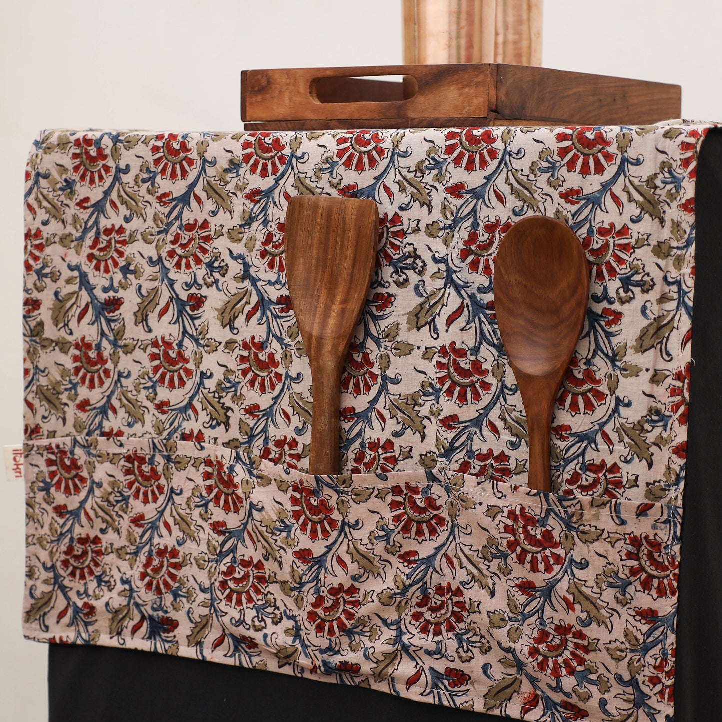 Handmade Fridge Top Cover with Multiple Pockets 11
