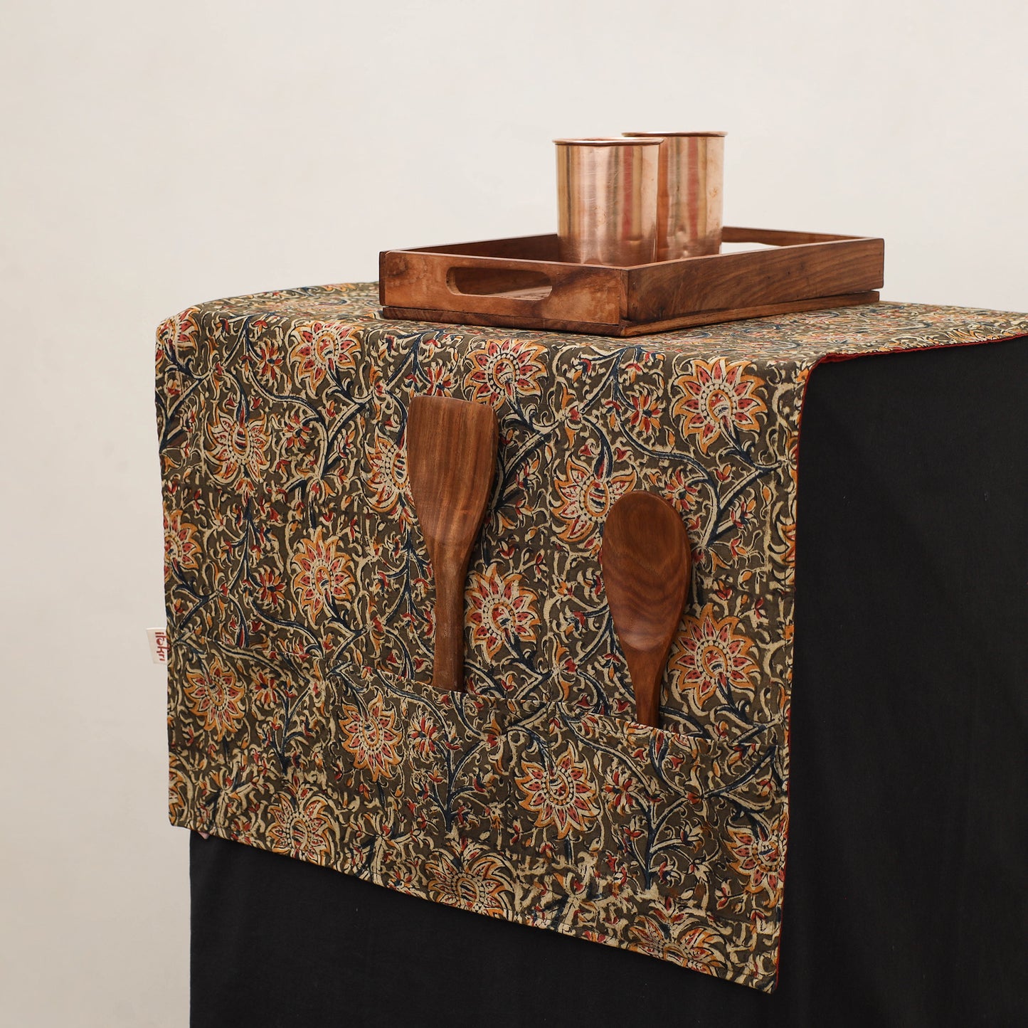 Handmade Fridge Top Cover with Multiple Pockets 12