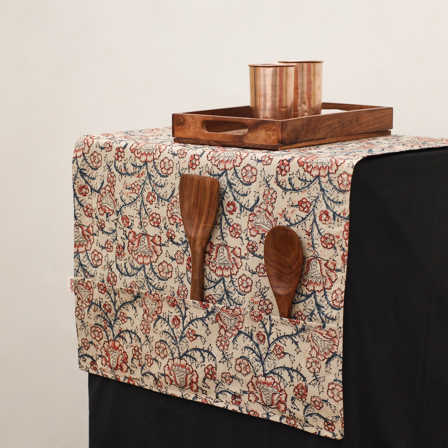 Handmade Fridge Top Cover with Multiple Pockets 13