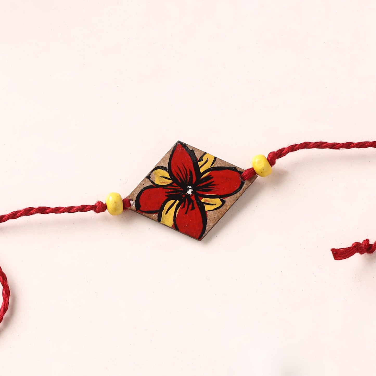 Pattachitra Handpainted Wooden Rakhi  89