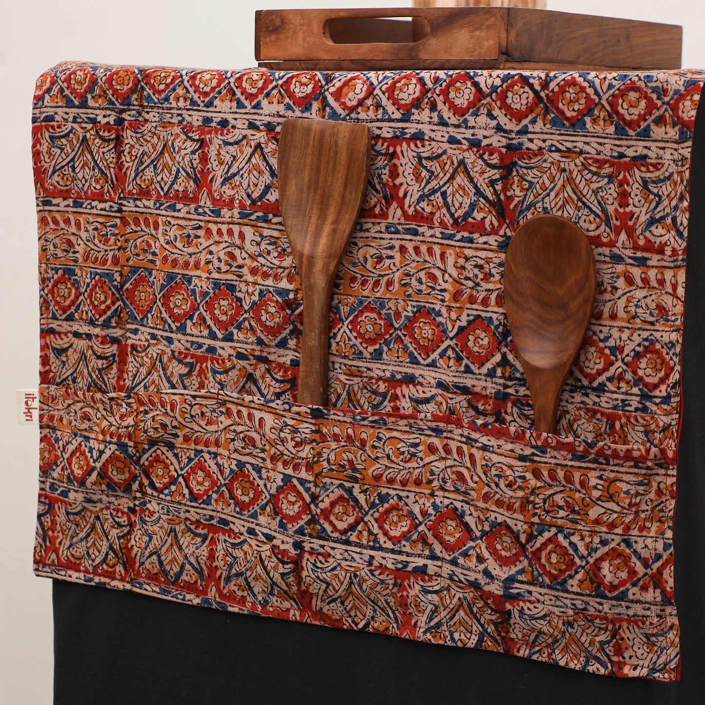 Handmade Fridge Top Cover with Multiple Pockets 14