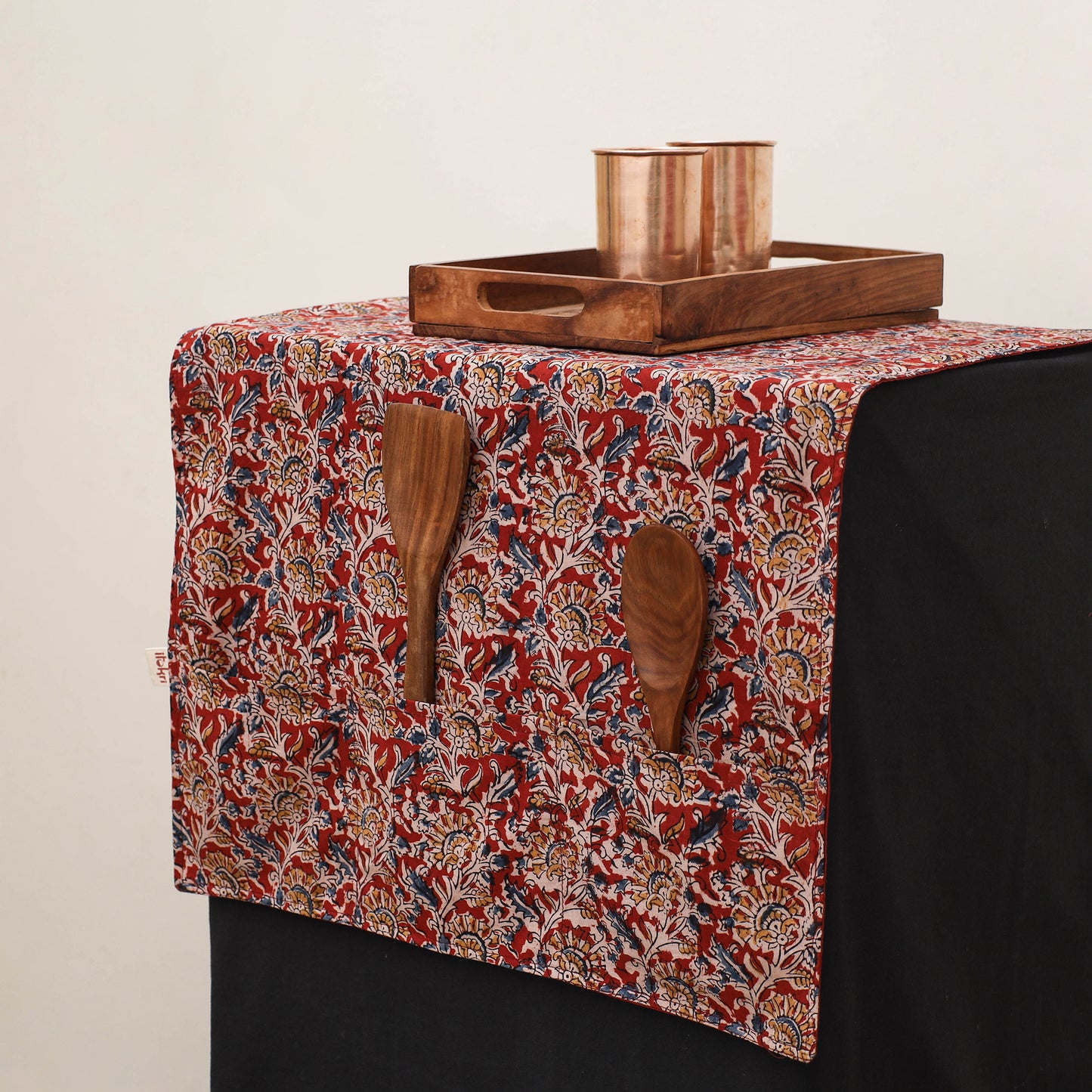 Handmade Fridge Top Cover with Multiple Pockets 15