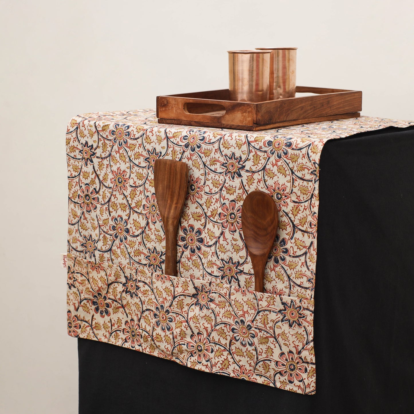 Handmade Fridge Top Cover with Multiple Pockets 16