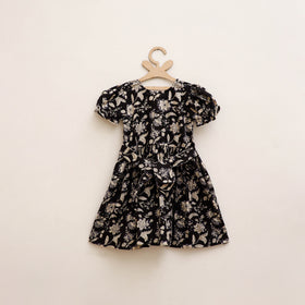 Pure Cotton Girls Frock Dress in Sanganeri Floral Prints (3-4 Years) 06