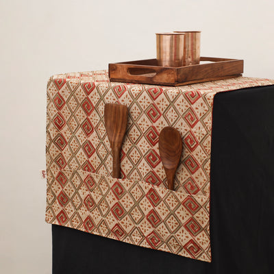 Handmade Fridge Top Cover with Multiple Pockets 19