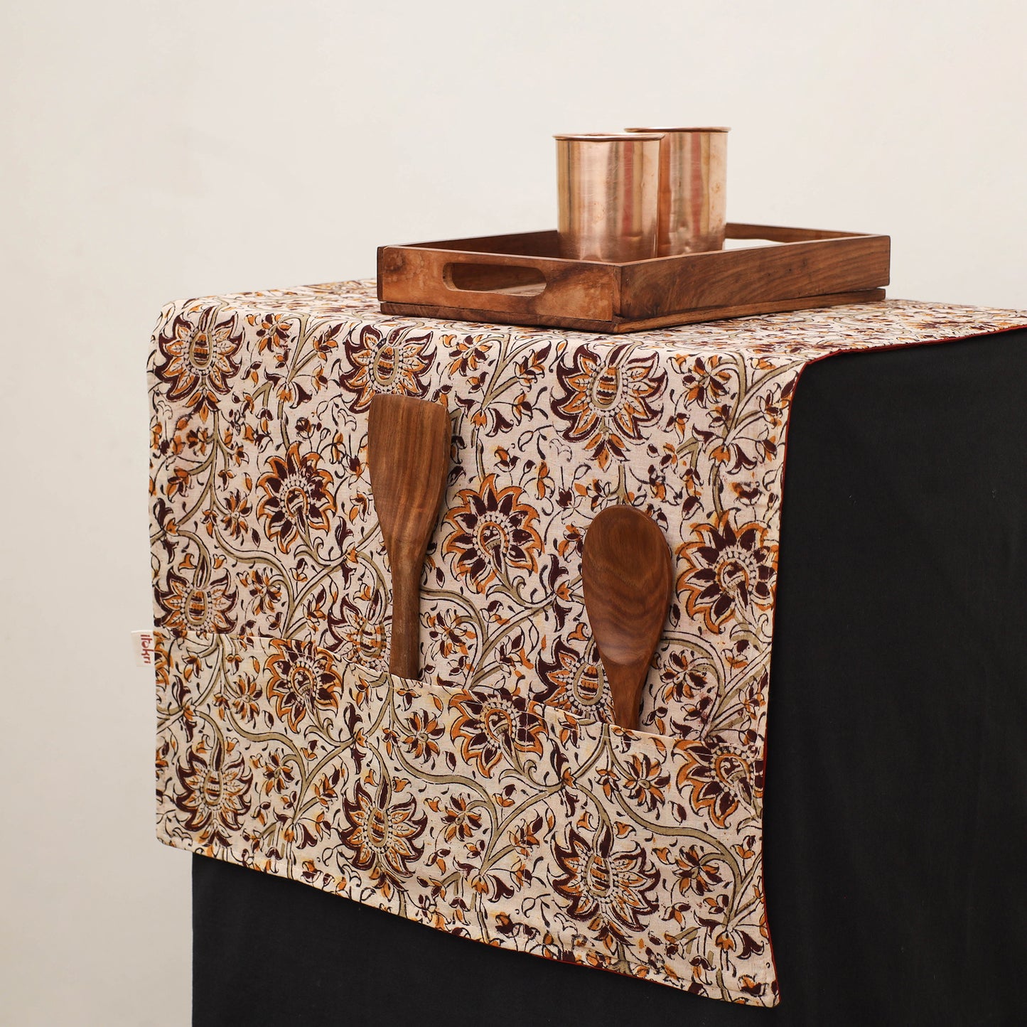 Handmade Fridge Top Cover with Multiple Pockets 20