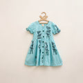 Pure Cotton Girls Frock Dress in Sanganeri Floral Prints (3-4 Years) 08