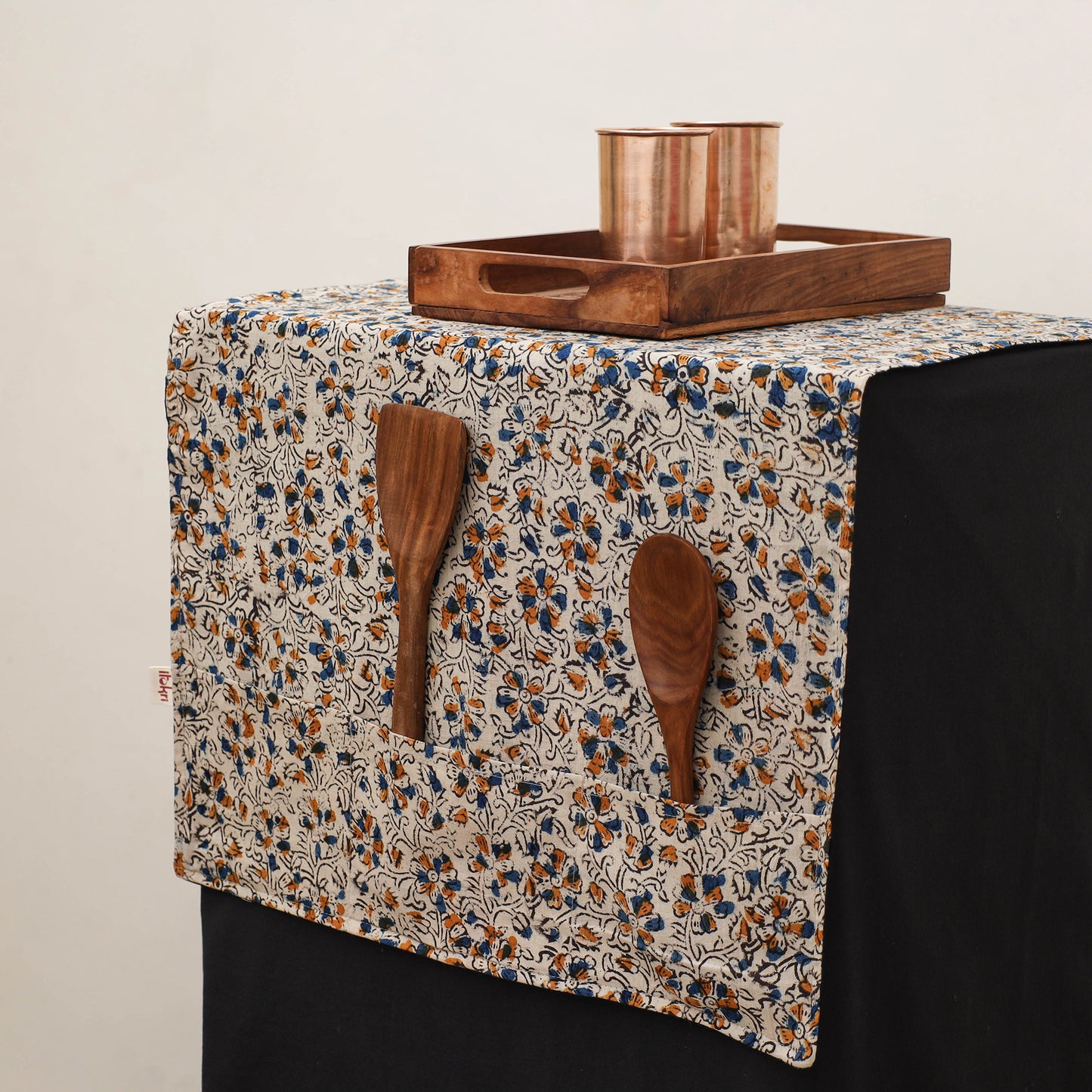 Handmade Fridge Top Cover with Multiple Pockets 21