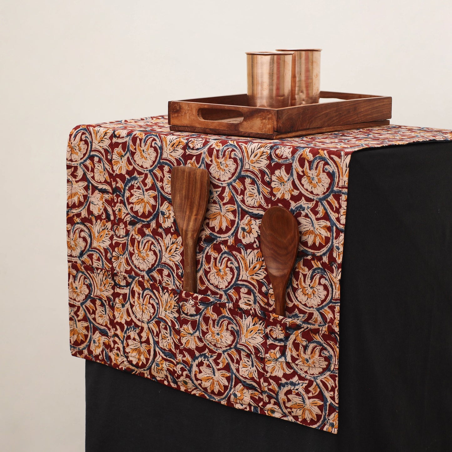 Handmade Fridge Top Cover with Multiple Pockets 22