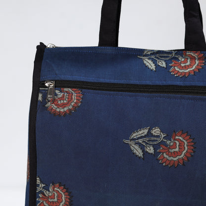 Handmade Ajrakh Block Printed Cotton Shopping Bag 15