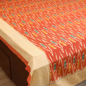 Pochampally Ikat Weave Cotton Double Bedsheet Set (108 x 90 in) 26
