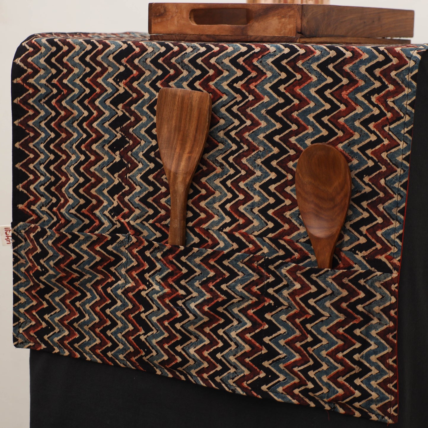 Handmade Fridge Top Cover with Multiple Pockets 26