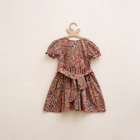 Pure Cotton Girls Frock Dress in Sanganeri Floral Prints (3-4 Years) 13