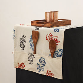 Handmade Fridge Top Cover with Multiple Pockets 30