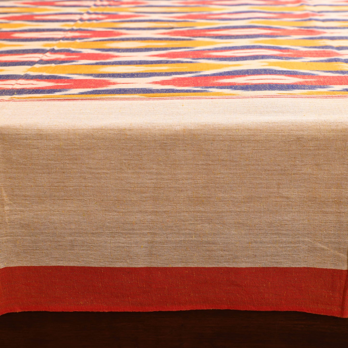 Pochampally Ikat Weave Cotton Double Bedsheet Set (108 x 90 in) 27