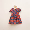Pure Cotton Girls Frock Dress in Sanganeri Floral Prints (3-4 Years) 12
