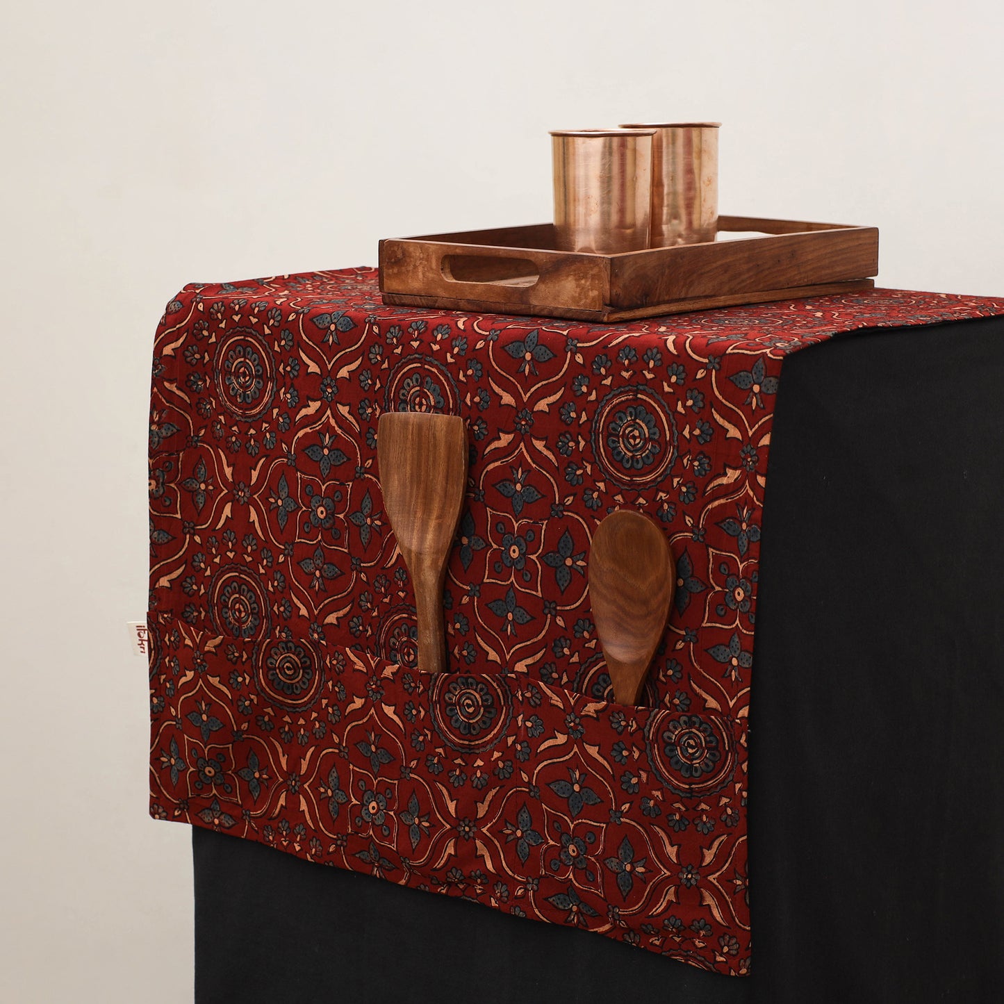 Handmade Fridge Top Cover with Multiple Pockets 31
