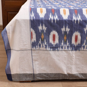 Pochampally Ikat Weave Cotton Double Bedsheet Set (108 x 90 in) 28