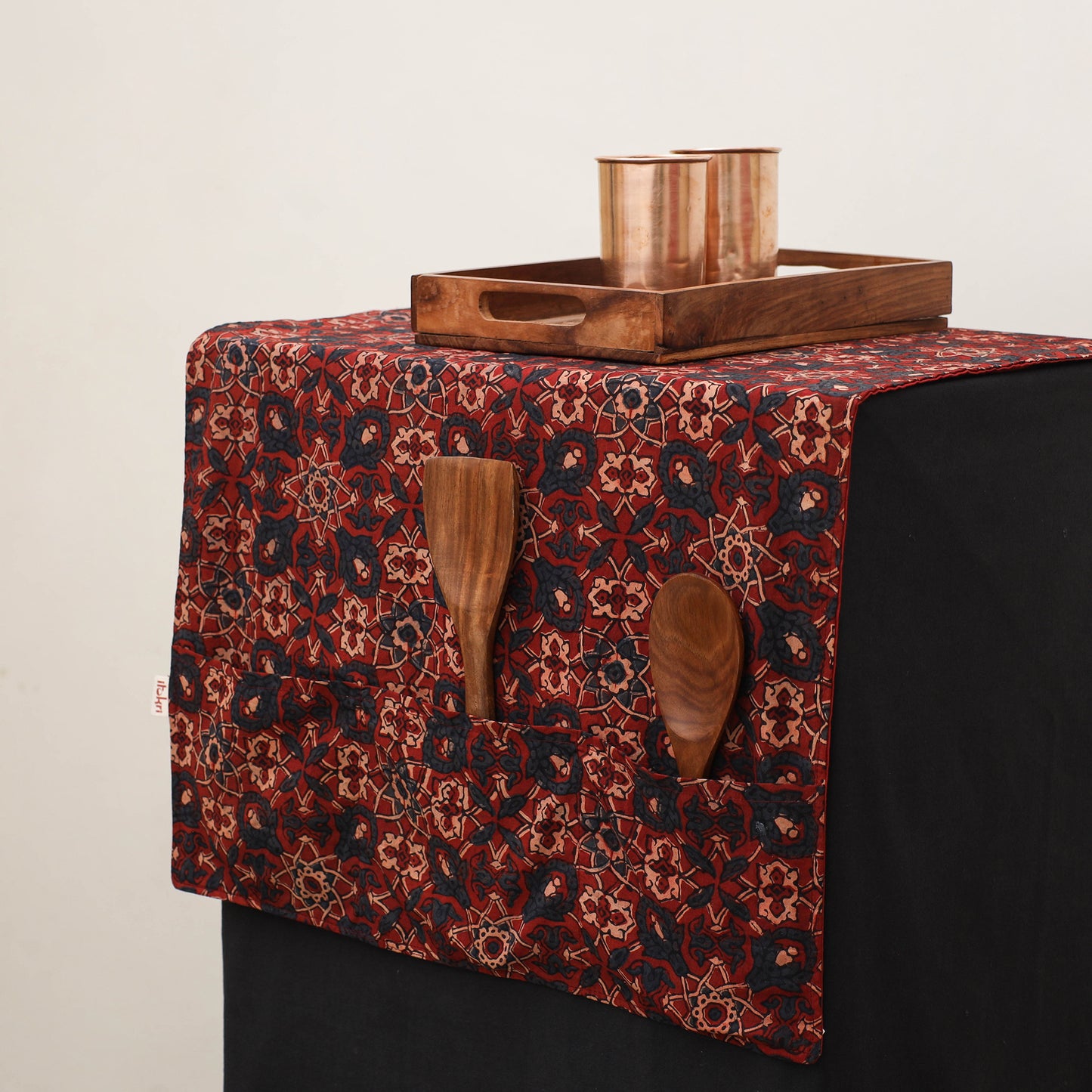 Handmade Fridge Top Cover with Multiple Pockets 35