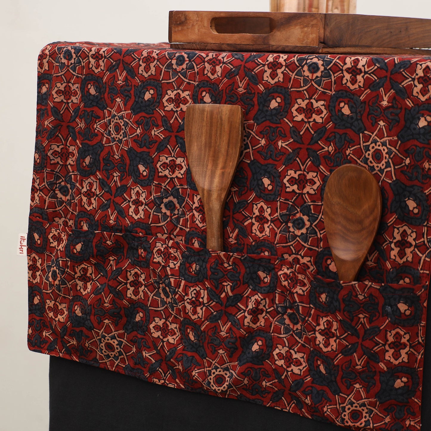 Handmade Fridge Top Cover with Multiple Pockets 35