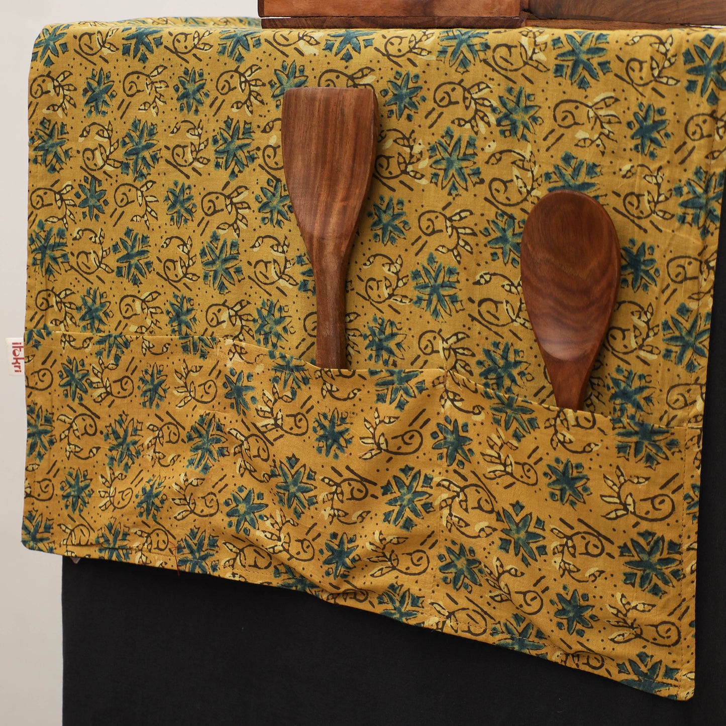 Handmade Fridge Top Cover with Multiple Pockets 36