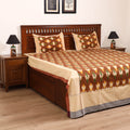 Pochampally Ikat Weave Cotton Double Bedsheet Set (108 x 90 in) 31
