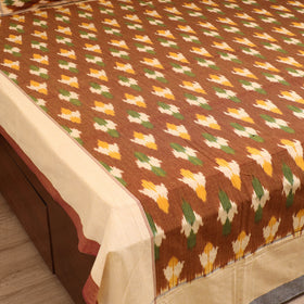 Pochampally Ikat Weave Cotton Double Bedsheet Set (108 x 90 in) 31