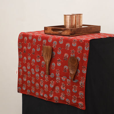 Handmade Fridge Top Cover with Multiple Pockets 37